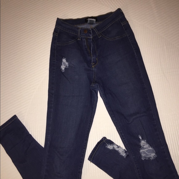 Fashion Nova High-waisted Ripped Skinny Jeans - Picture 2 of 4